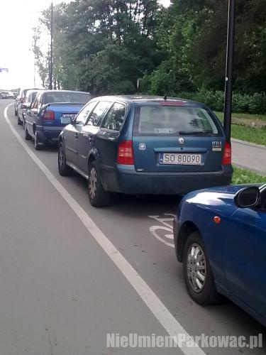 Źle zaparkowany samochód