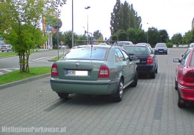 Źle zaparkowany samochód Źle zaparkowany samochód