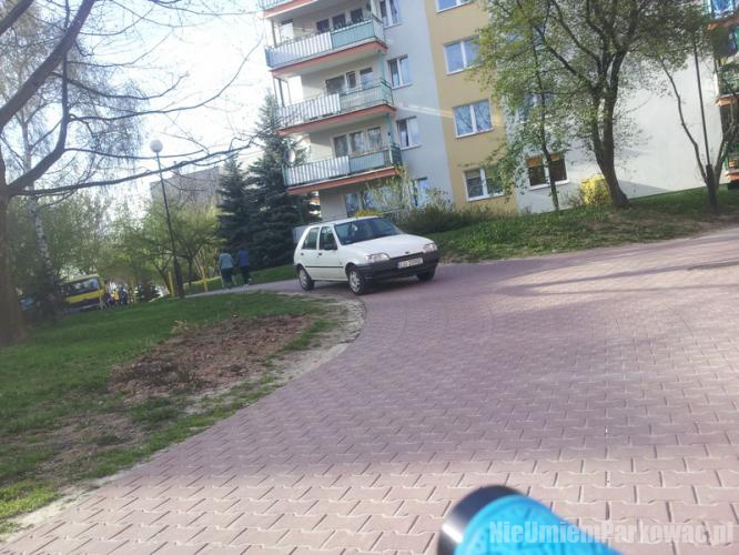 Źle zaparkowany samochód Źle zaparkowany samochód